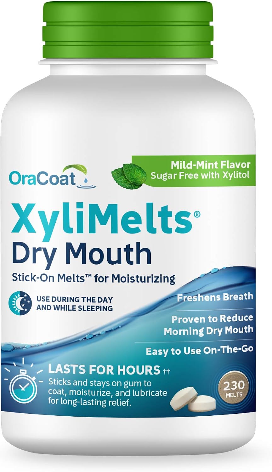 OraCoat XyliMelts Mild Mint, bottle of 230 melts